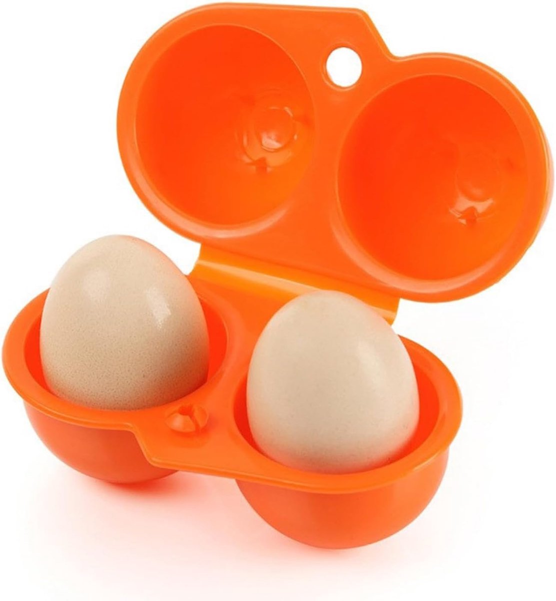 Eierhouder voor koelkast, 2 roosters, eierhouder, eieropslag, eieropslag voor meerdere in de koelkast, outdoor, picknick, camping