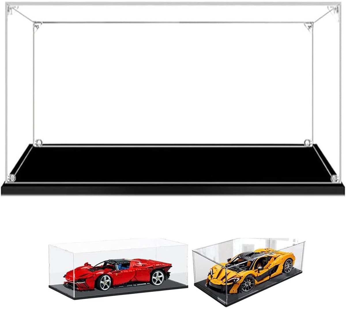 Omgoods - Acryl Display Case Showbox met Zwarte Basis - 60x30x20cm