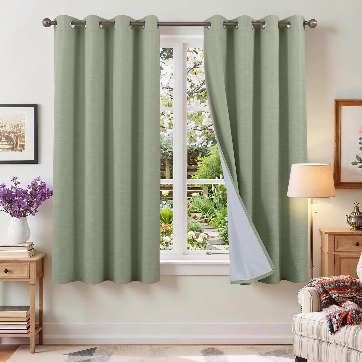Omgoods - 100% Blackout Gordijnen met Thermische Isolatie - Set van 2, 140 x 175 cm