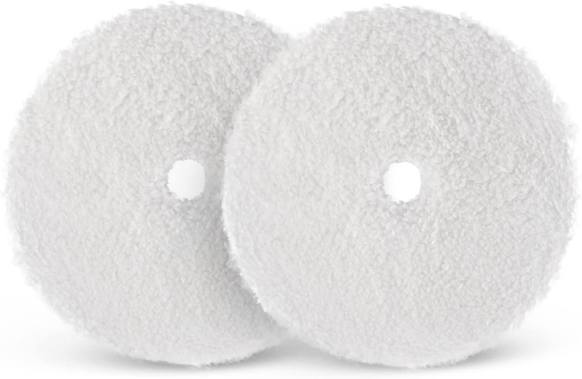RPFS5X2 Polijstpad van microvezel, 2-delig, 125 mm sponzen, wol, polijstset, microvezel-polijstspons, polijstspons voor polijstmachine, schuurmachine