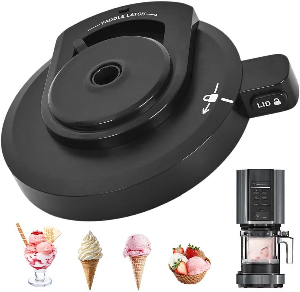 Herbruikbare Buitenbehuizing voor IJsmaker Geschikt voor Ninja NC299AMZ NC301 NC300 NC201 NC101 Series BPA-vrij en Vaatwasmachinebestendig Accessoires voor IJsmachines