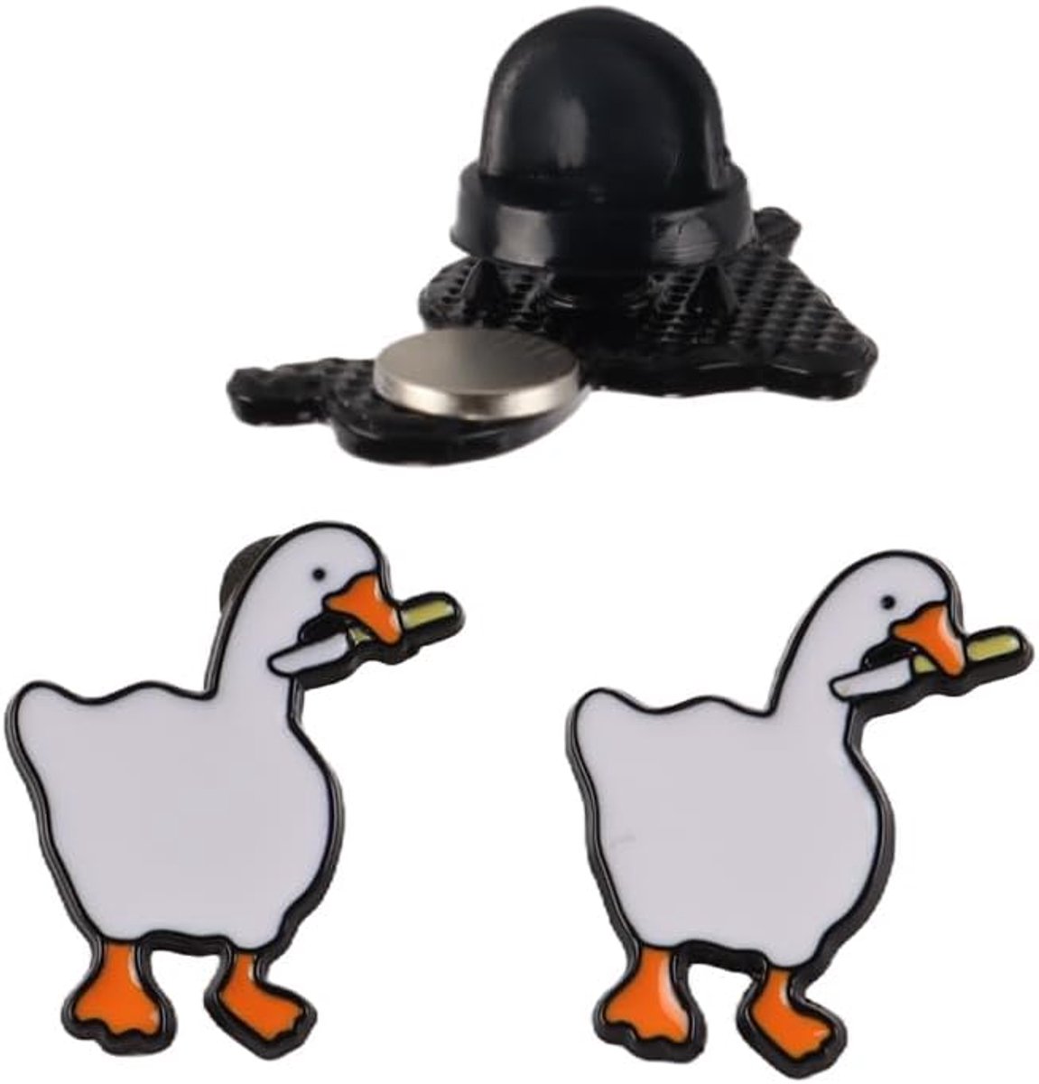 2 stuks grappige stabby gans naaldenmagneet, naaldenmagneet, nanny naaldwerk accessoires