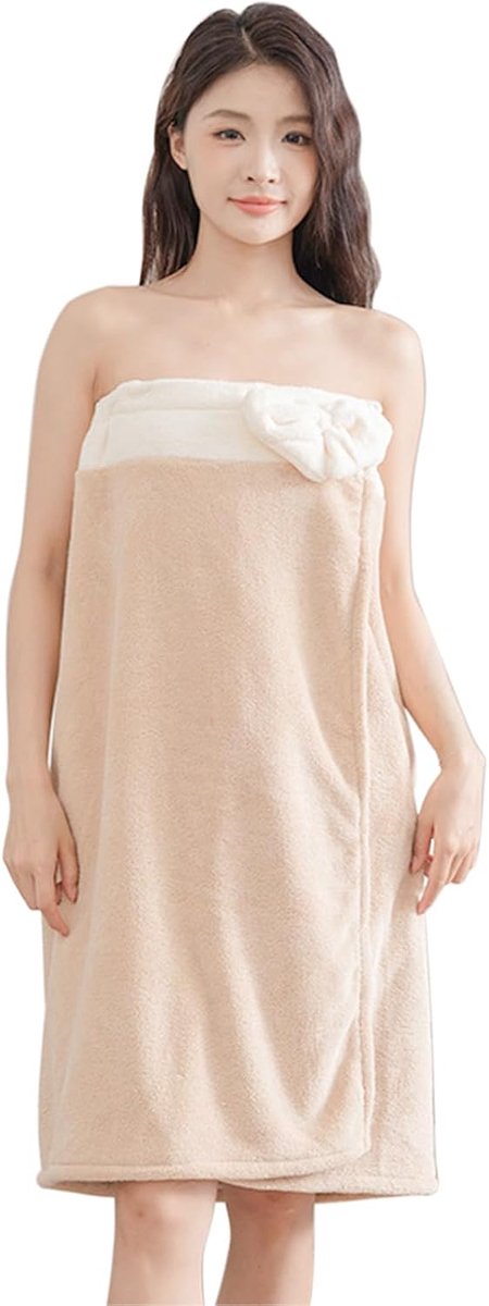 Saunakilt voor dames en meisjes, met klittenbandsluiting, saunahanddoek, saunahanddoek, saunahanddoek, badhanddoek, badrok, badstof, microvezel, sarong, kilt voor spa, douche, 140 x 80 cm