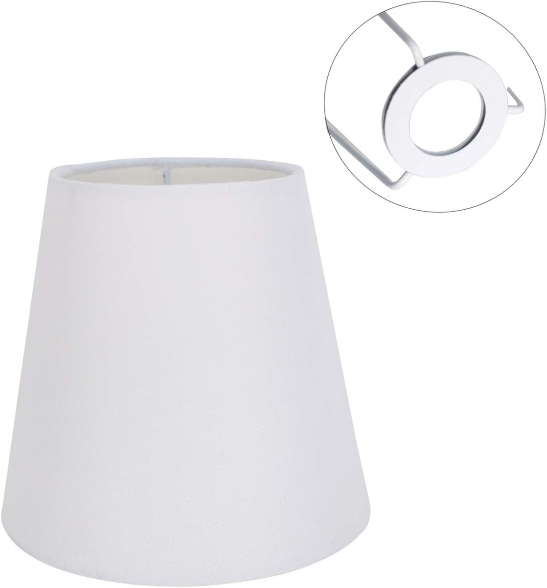 14 cm E14 Klein Candal stoffen Kroonluchter Schaduw Wandkandelaar Tafellamp Schaduw, Wit