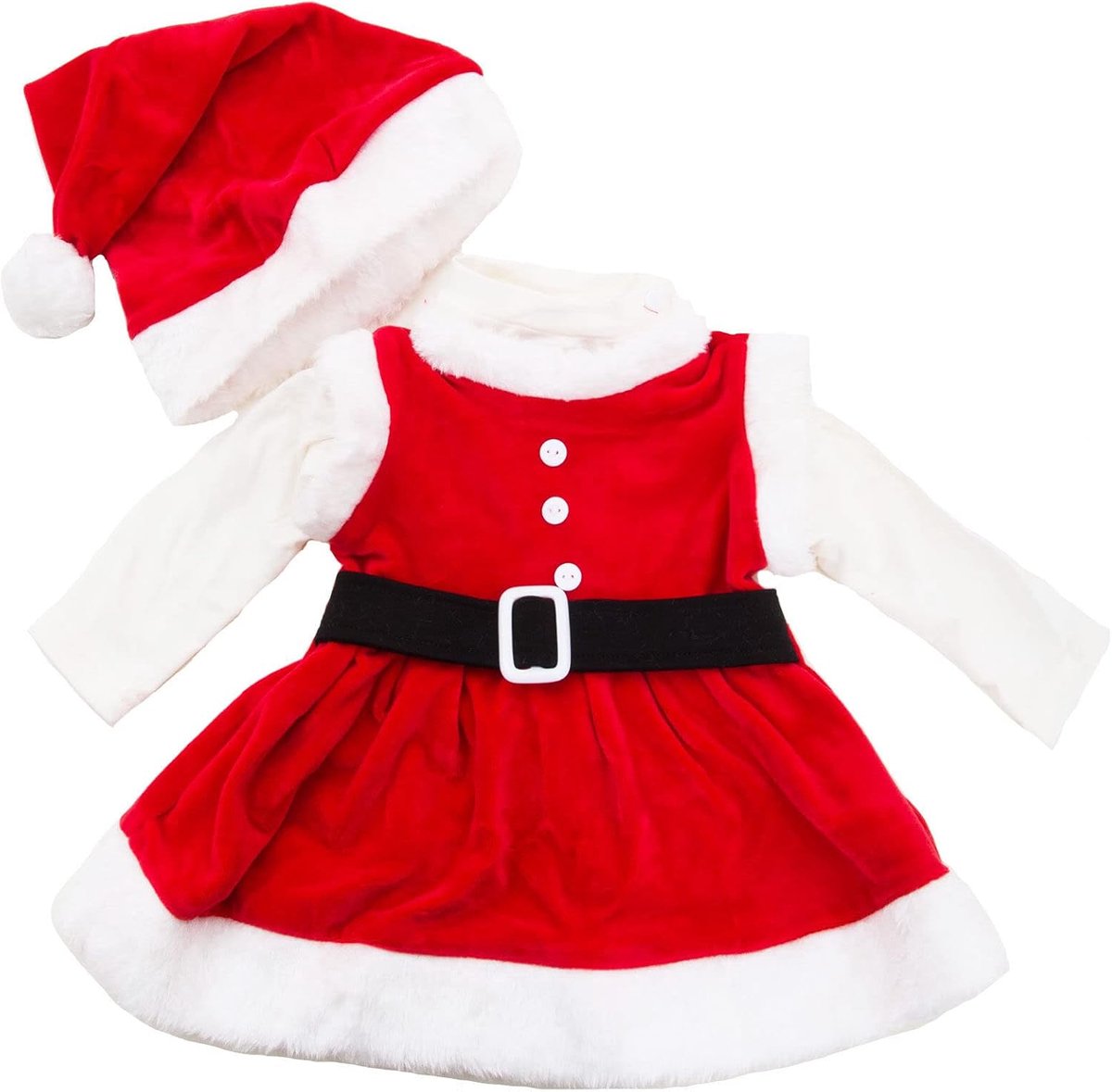 FK826 Baby-rompertje met Kerstman - - Taglia Unica