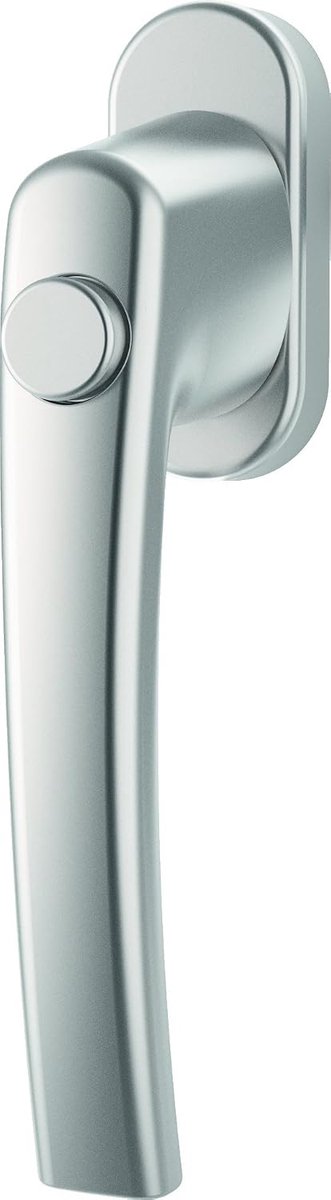 handvat Roto Line drukknop natuurlijk zilver met schroeven vierkante pin 7 x 43 mm