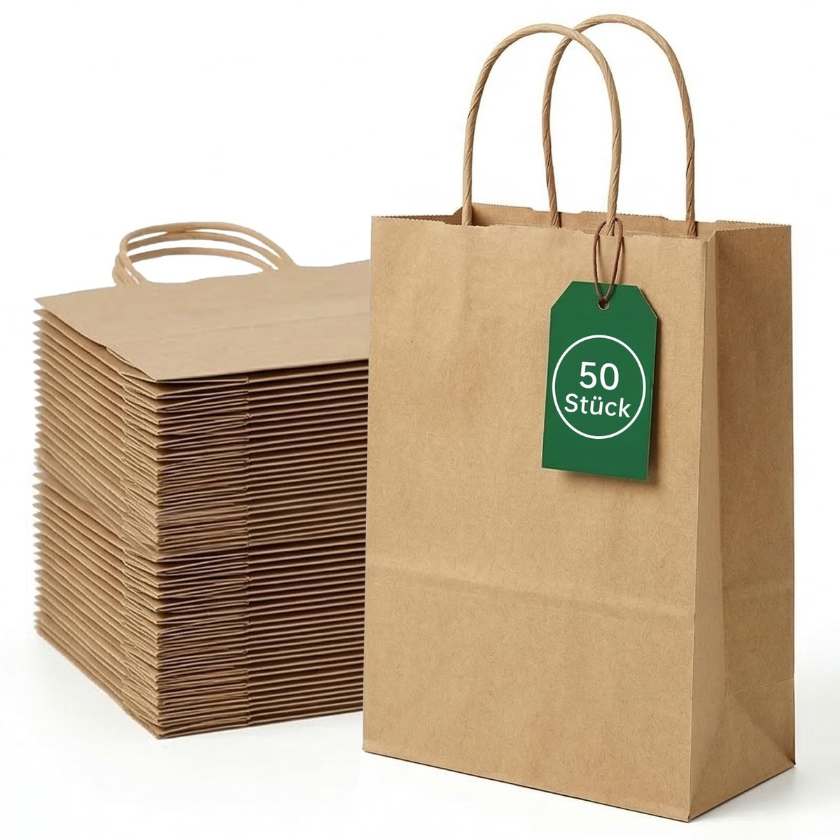Omgoods - 50 Stuks Kleine Bruine Kraft Papieren Tassen - Perfect voor Feesten en Cadeaus
