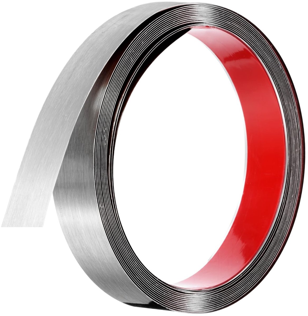 Omgoods - QUARKZMAN Zelfklevende Spiegellijst - 4m x 30mm Rvs Afwerking voor Decoratie