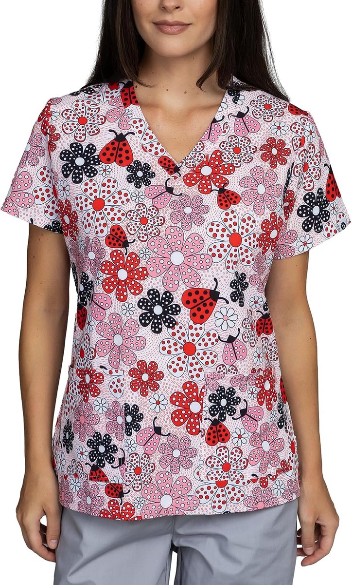 Damesverzorging met spandex, damesmotief (lieveheersbeestje, XL)