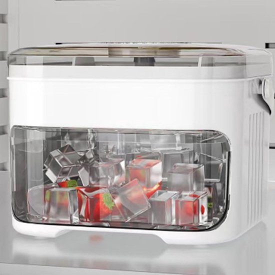 De compacte ijsblokkemachine heeft een ruime ingebouwde geïsoleerde bak en is ideaal voor het maken van ijskoffie en een verscheidenheid aan verse ijsblokken voor koude dranken thuis. — afbeelding 2