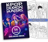 K-Pop Duiveljager Kleurboek – 56 pagina's – Geschikt voor kinderen en volwassenen – Ontspan en kom tot rust, laat je creativiteit de vrije loop – De perfecte keuze voor K-Pop fans