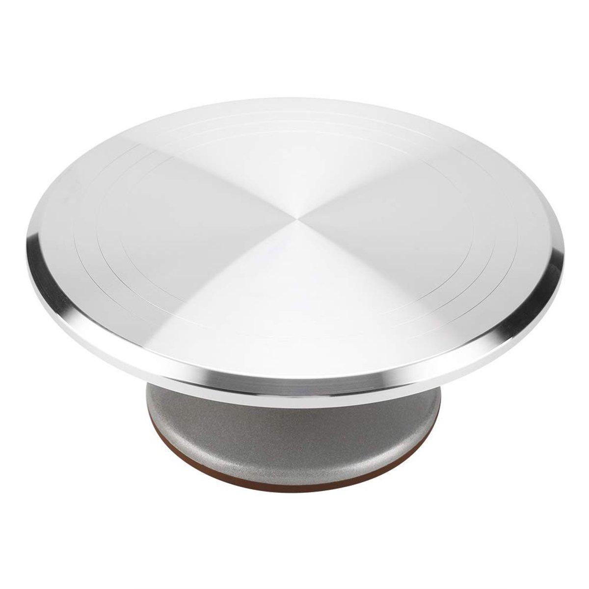 Dailygoods- Taartdraaitafel 12 Inch - Premium Aluminium - Stille Werking - Soepele Rotatie - Antislip Ontwerp - Eenvoudig Onderhoud - Taartdecoratiestandaard