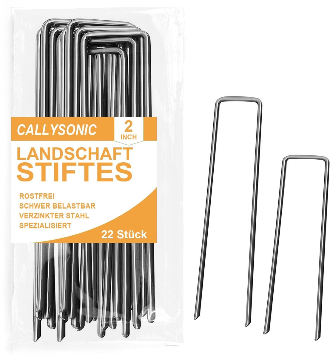 Dailygoods- Grondanker Verzinkt - Grondankers - Corrosiebestendig - Puntige Uiteinden - Hoogwaardig Staal - Voor Natte Omgevingen - Grondharing