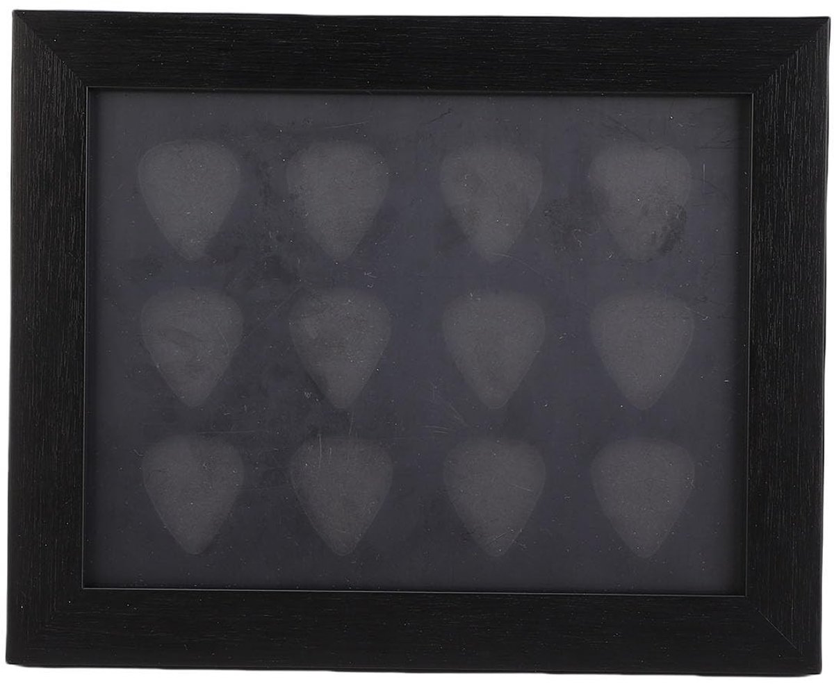 Dailygoods- Plectrumhouder 12 Capaciteit - Gitaar Plectrum Display - Muur Beugel - Bureau Decoratie - Robuuste/Lichte Constructie - Uniek Kunstwerk