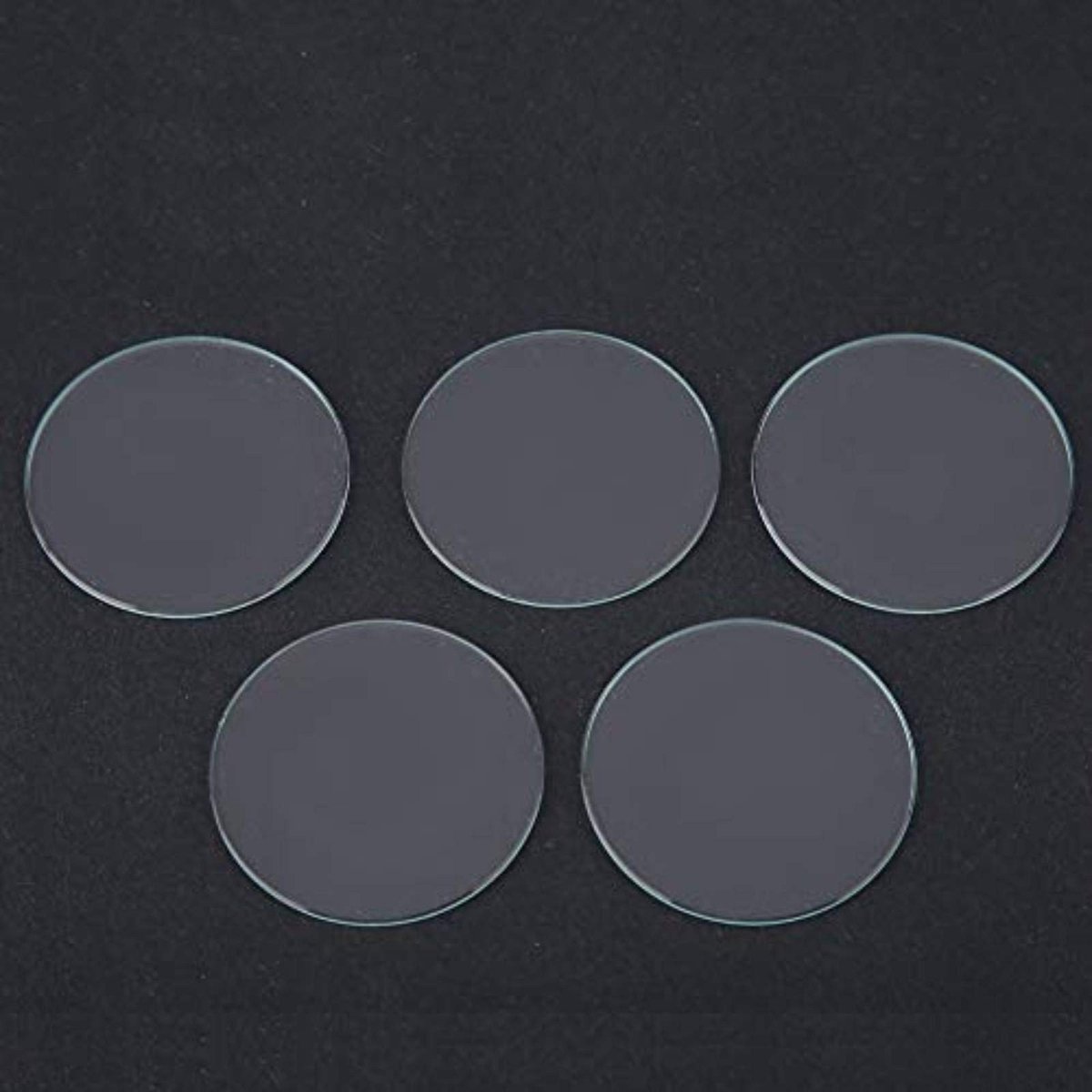 Dailygoods- Horloge Glas 5 Stuks - Krasbestendig - Corrosiebestendig - Kristalhelder - Vervangende Lens - Diverse Maten 37/38/39mm - Horlogelens