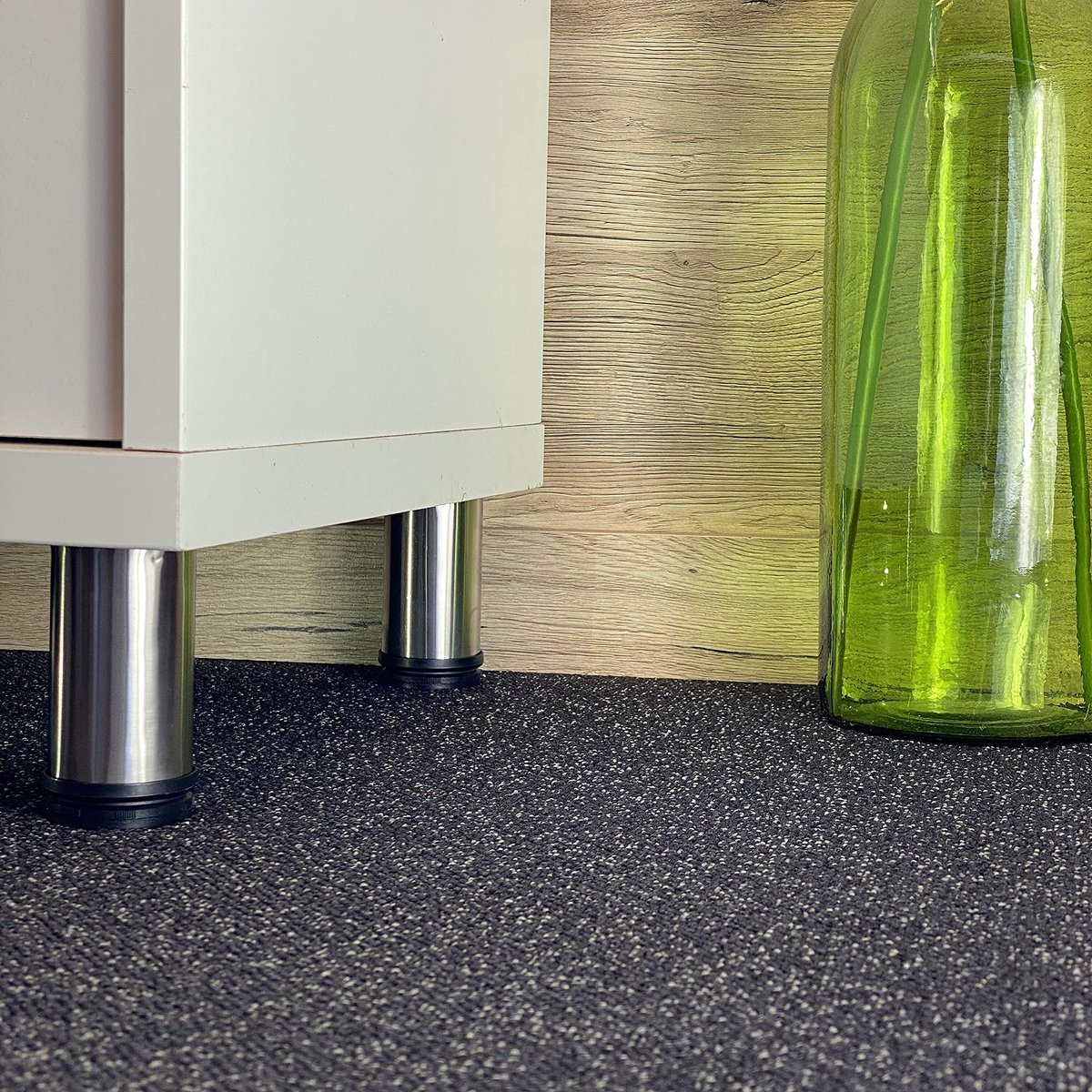 verstelbaar, geborsteld roestvrij staal, veelzijdig inzetbare poten voor meubels, bank, kast, tafel, verschillende maten, 120 mm, 4 stuks