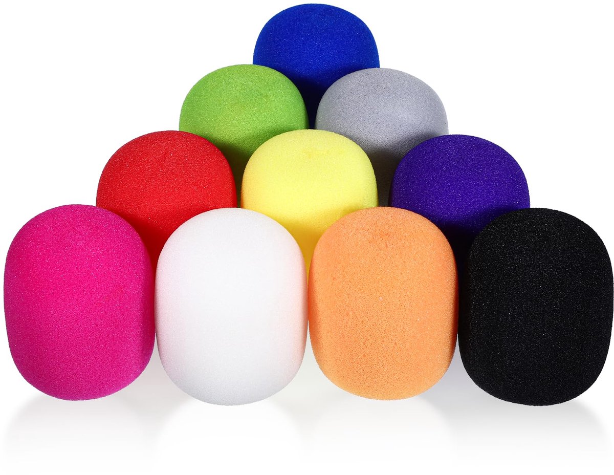 Foam Mic Covers Kleurrijke Handheld Microfoon Voorruit Wasbare Mic Voorruit Voor Meest Standaard Microfoons
