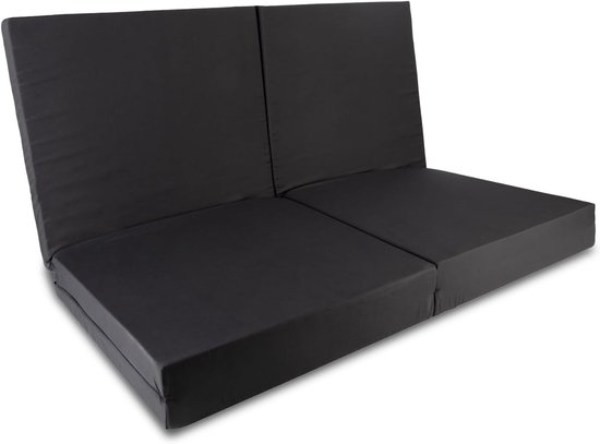 Vouwmatras Gasten - Opklapmatras Slaapmat - Logeren Comfortabel - 6-Delig Ontwerp - 140 x 195 cm - Zwart — afbeelding 5