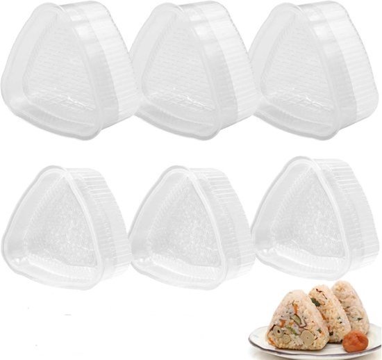 Driehoekige Onigiri Maker Set - 6 Stuks