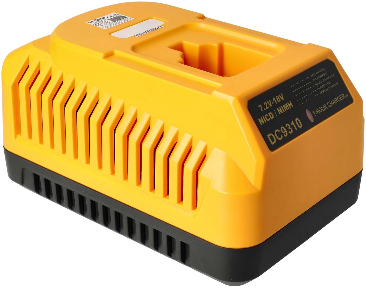 vhbw-lader compatibel met Dewalt DE9141, DE9503, DE9085, DE9501, DE9502, DE9096, DE9091, DE9092, DE9094, DE9095 elektrisch gereedschap, Ni-Cd, NiMH-accu's, 7,2 V