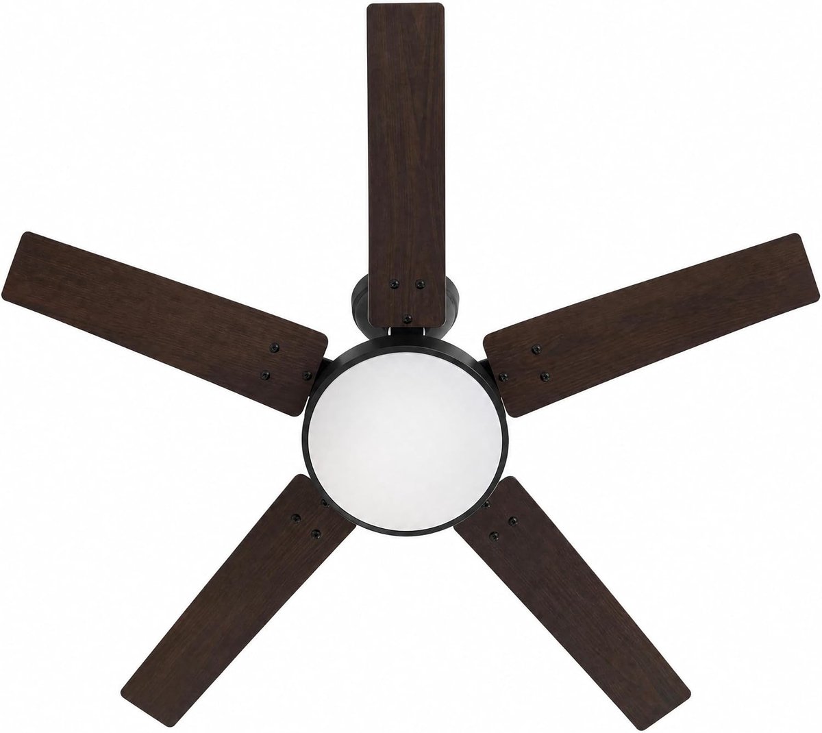 Stille plafondventilator met ledverlichting – 107 cm – 5 omkeerbare bladen – dimbare ledlamp van 18 W – 6 snelheden – zomer-/wintermodus – timer, geheugen, afstandsbediening – ideaal voor de woonkamer en de slaapkamer