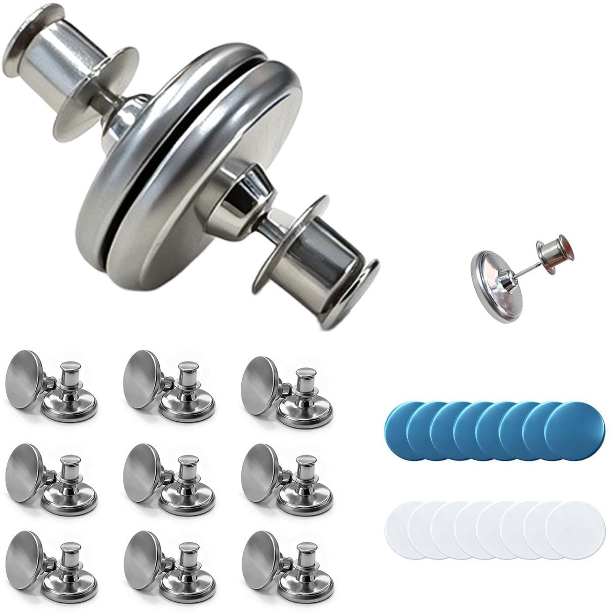 16 stuks magnetische douchegordijn, zijclips, magnetische gesp, lekvrije gesp voor douchegordijn, houdt gordijnvoering aan de muur gesloten