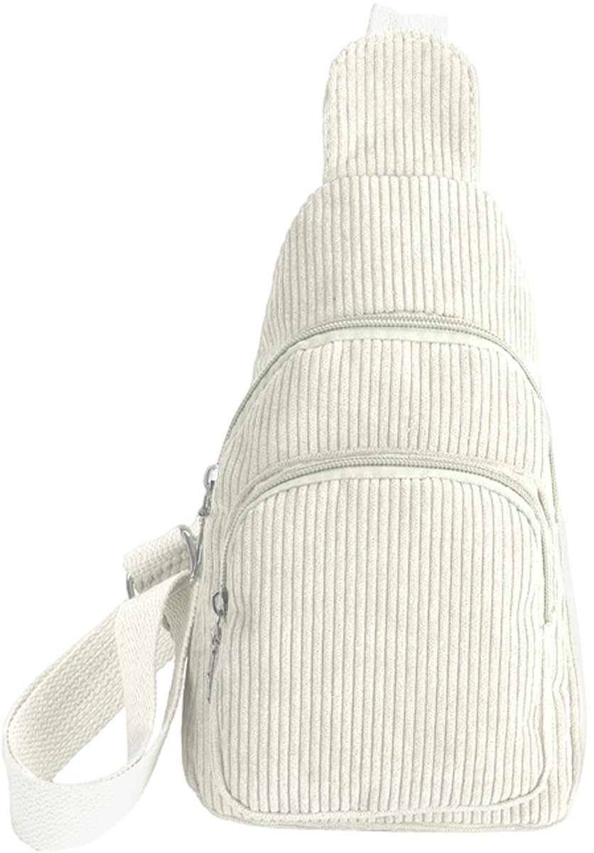 Borsttas voor dames, borsttas van corduroy, kleine sporttas, schoudertas met verstelbare riem, voor outdoorsport, reizen, winkelen