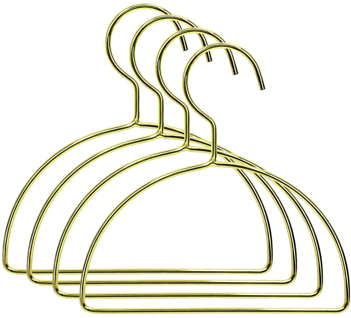 4 stuks, 7 inch roestvrij staal halve ring handdoekhouder, handdoekring, handdoekrek, handdoekhouder, halve ronde handdoek cirkelhouder (goud)