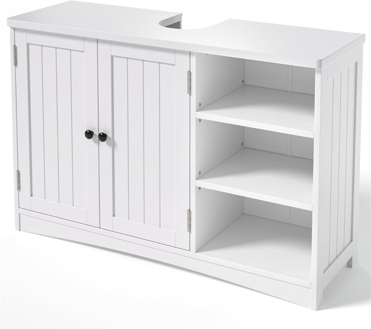 CRLYN® Badkamer Opbergkast - Hoekkast Smal - Ruimte Maximaliseren - Wit
