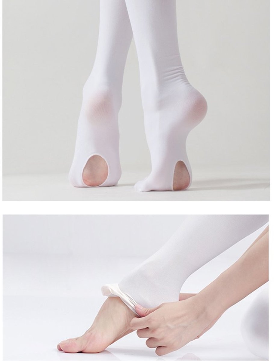 Dailygoods- Balletpanty's Professionele Kwaliteit - Converteerbaar - 2 Paar - Maten S/M/L - Geschikt voor Dans - Ademend Materiaal - Danspanty