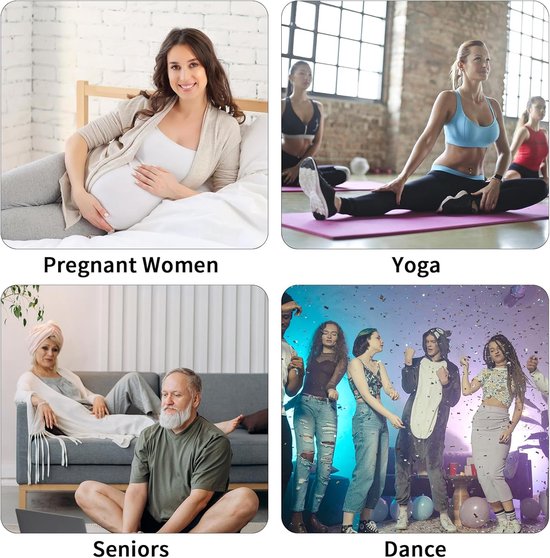 Sokken voor dames en heren, anti-slip pilatesokken maat 4-8 9-12, valpreventie enkelsokken voor hardlopen, ballet, dansen, ziekenhuis, thuistraining, yoga, fitness. — afbeelding 3