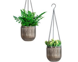 13,5 cm 2-delige set hangplanten Pot Hangende bloempotten buiten Hanglamp buiten hangende bloempot binnen hangpot voor planten Hangende bloempotten hangende bloempot