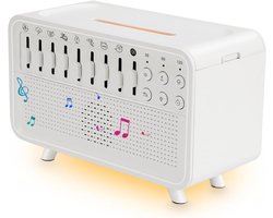 Machine à bruit blanc pour bébés, boîte à sons Bluetooth 4-en-1, boîte à sons naturels avec 8 sons d'ambiance et minuterie, avec diffuseur pour huiles essentielles, bruit blanc pour sommeil, méditation, yoga.