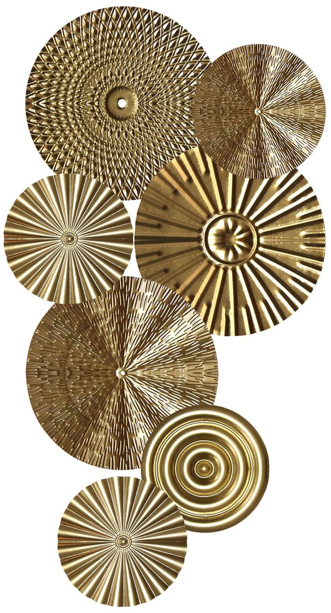 Wanddecoratie van metaal, minimalistische metalen hangdecoratie, gouden ronde decoratieplaat, minimalistische wanddecoratie kunst, wanddecoratie metaal eenregelige decoratie (B)
