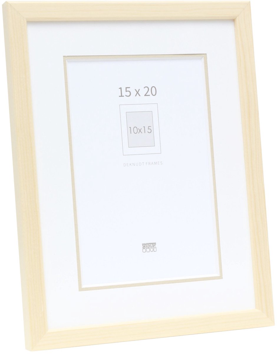 Deknudt Frames fotolijst S41JH1 P1 - naturel - passe-partout - 10x15