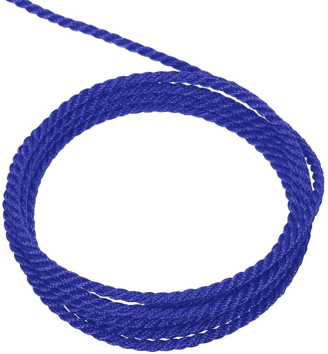 Koordrand, gedraaid, 2 mm, 3-laags gevlochten touw, glanzende draad, koord voor handwerk, cadeauzakjes, gordijn, kerstdecoratie, 5 m