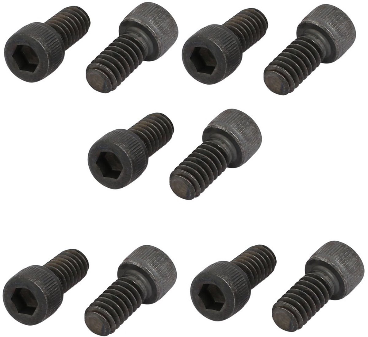 Sourcingmap 1/4"-20 x 1/2" gelegeerd staal 12,9 Grade Hex Socket Head Cap Schroeven 10 stks