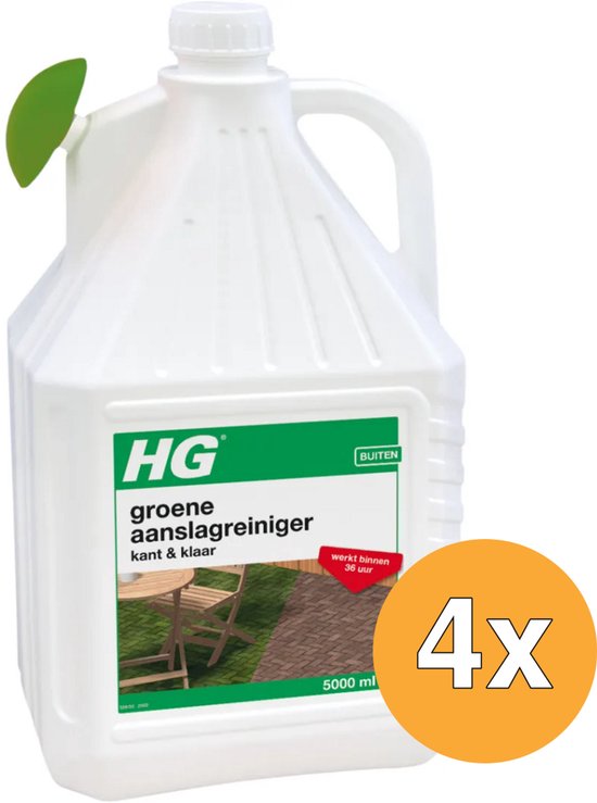 HG Groene Aanslag Reiniger - Kant & Klaar - 4 x 5 liter - Voordeelverpakking van HG — afbeelding 3