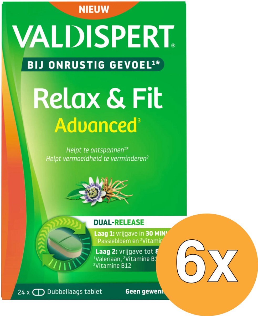 6x Valdispert Relax & Fit (24 tabletten)