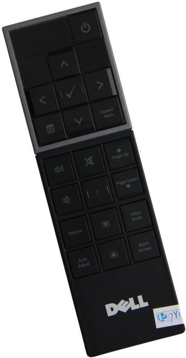Afstandsbediening geschikt voor de DELL 1510X beamer, vervangt JU126 412-1065 725-10113