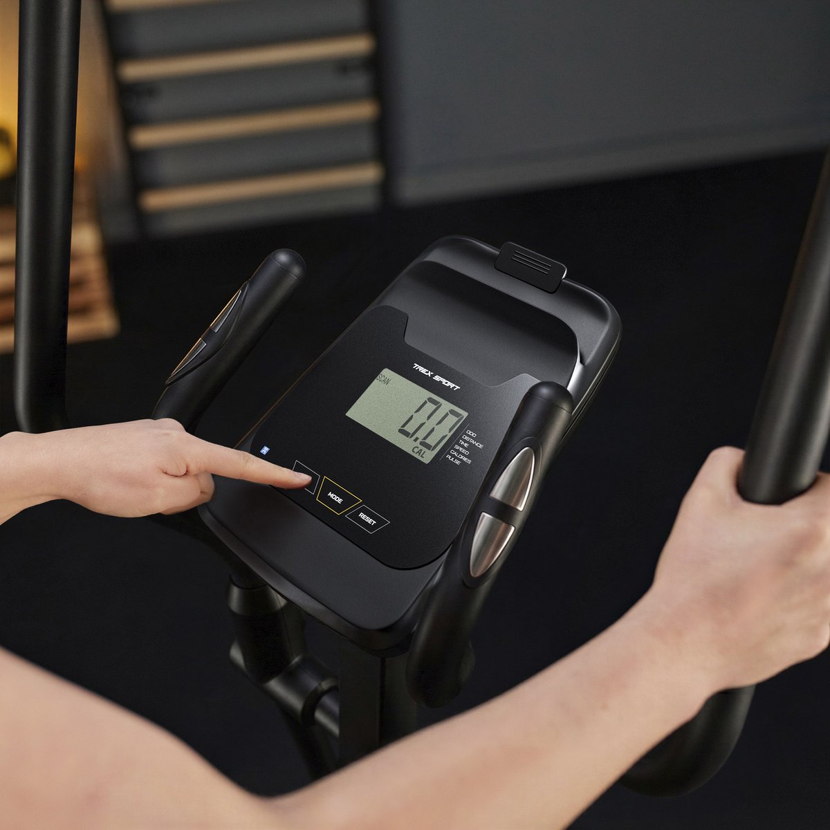 Trex Sport TX-650CT Krad - Crosstrainer Fitness - Magnetisch - Hartslagfunctie - Crosstrainers - Bluetooth - Kinomap - 16 weerstandsniveaus - Fitness Trainer - Max 130kg thumbnail 3