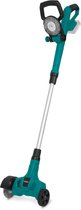 VONROC Accu Onkruidborstel 20V – telescopisch handvat - staal- en nylonborstel - excl. accu en lader