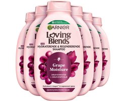 Garnier Loving Blends Grape Moisture Shampoo 300ml - 6 stuks