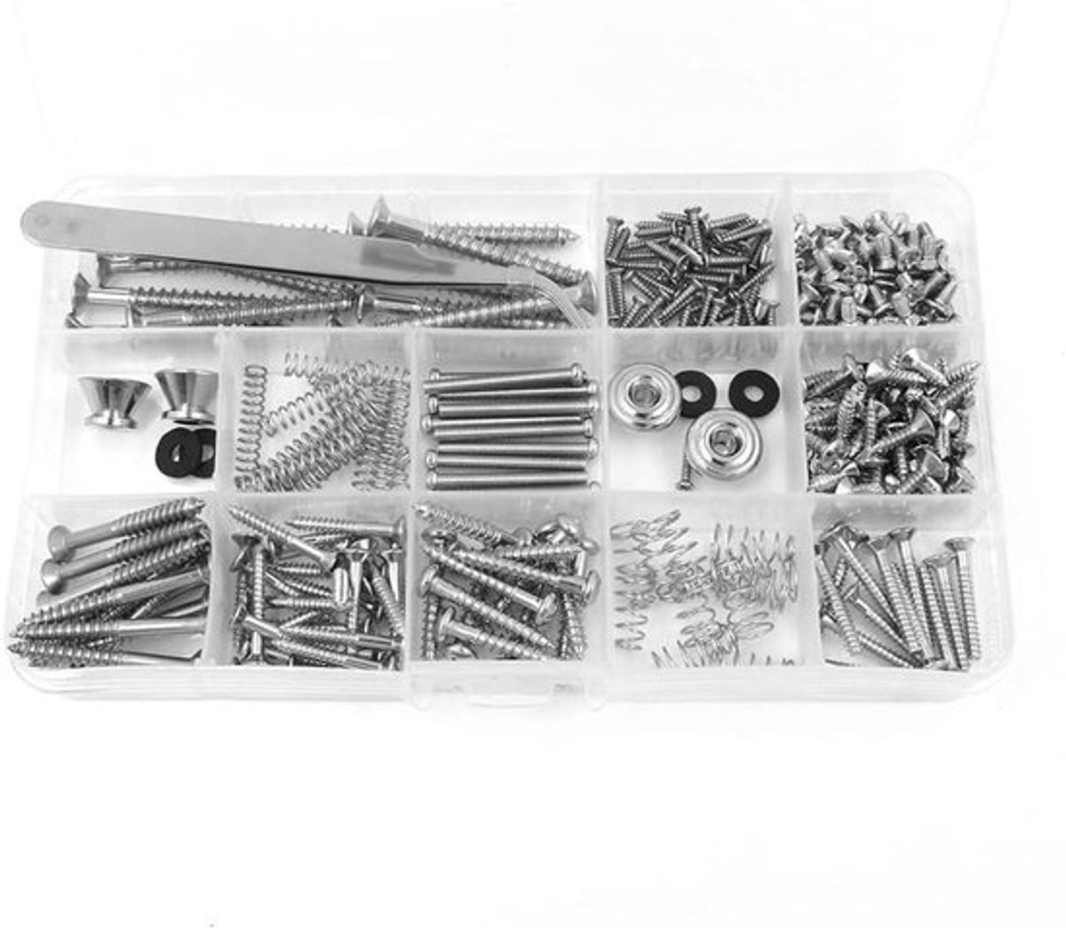 254-delige Gitaarschroefset - Assortiment van 9 Soorten