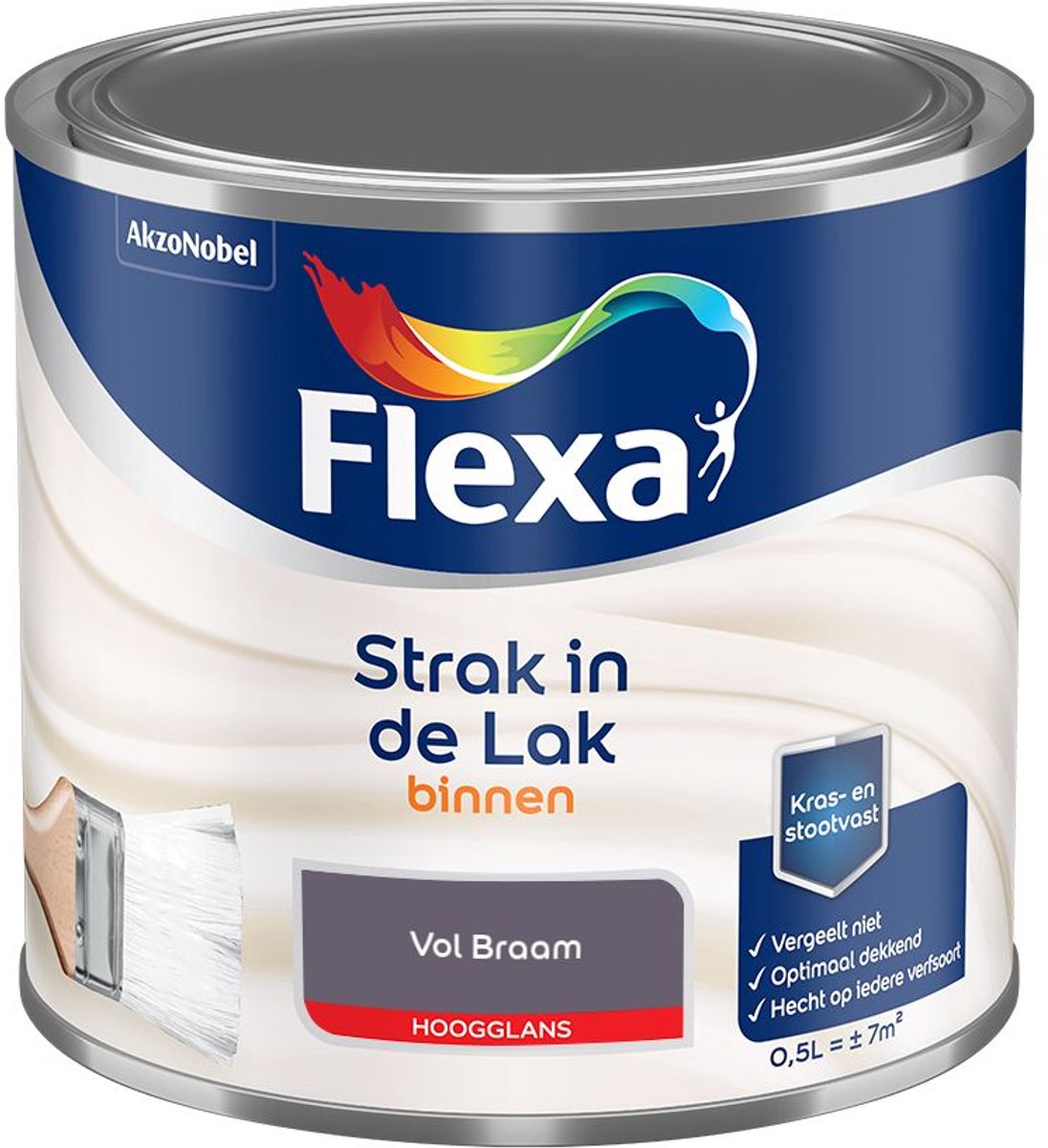 Flexa - Strak In De Lak Binnenlak Hoogglans - Vol Braam - Mengverf - 500 Ml