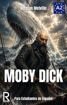 Moby Dick: Herman Melville, A2. Een man op een schip met een grote walvis op de achtergrond.