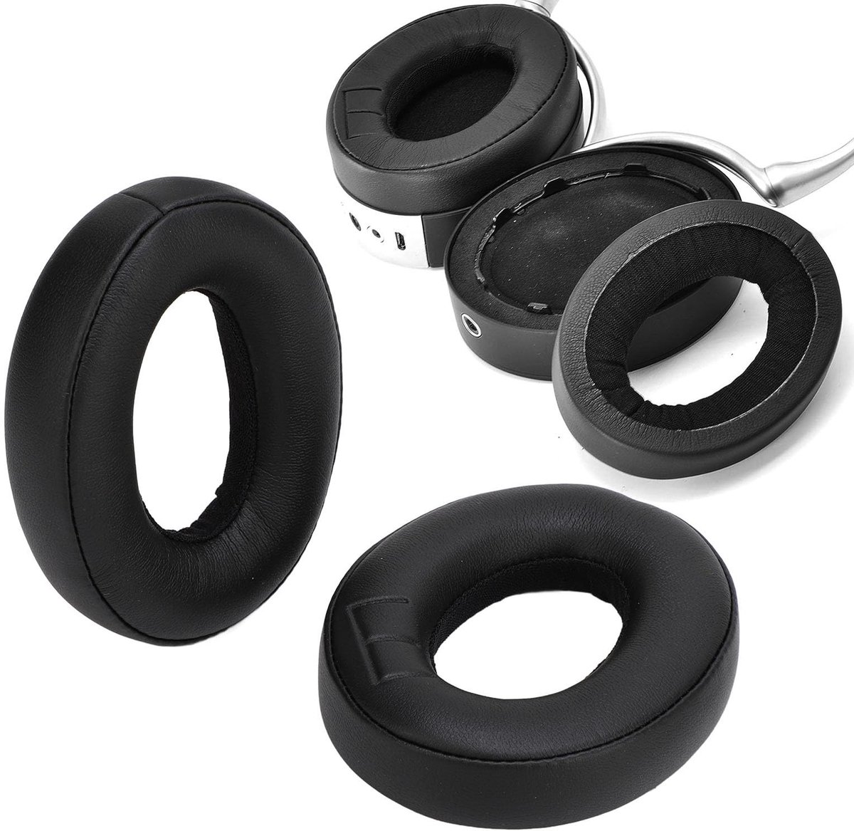 Dailygoods - Vervangende oorkussens voor Parrot ZIK 1.0, Professionele Geluidsisolatie, Kunstleer, Memory Foam, Zacht en Comfortabel, Eenvoudige Installatie, Lange Levensduur