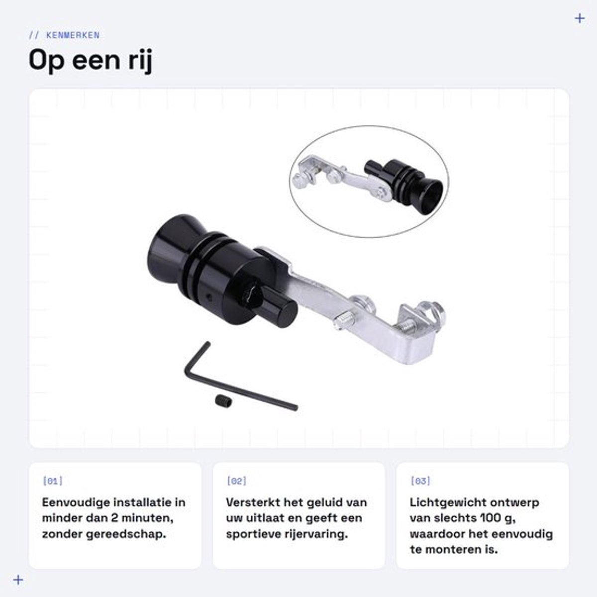 Store_7 - Turbo Sound Uitlaatdemper - Aluminium Uitlaatfluitje