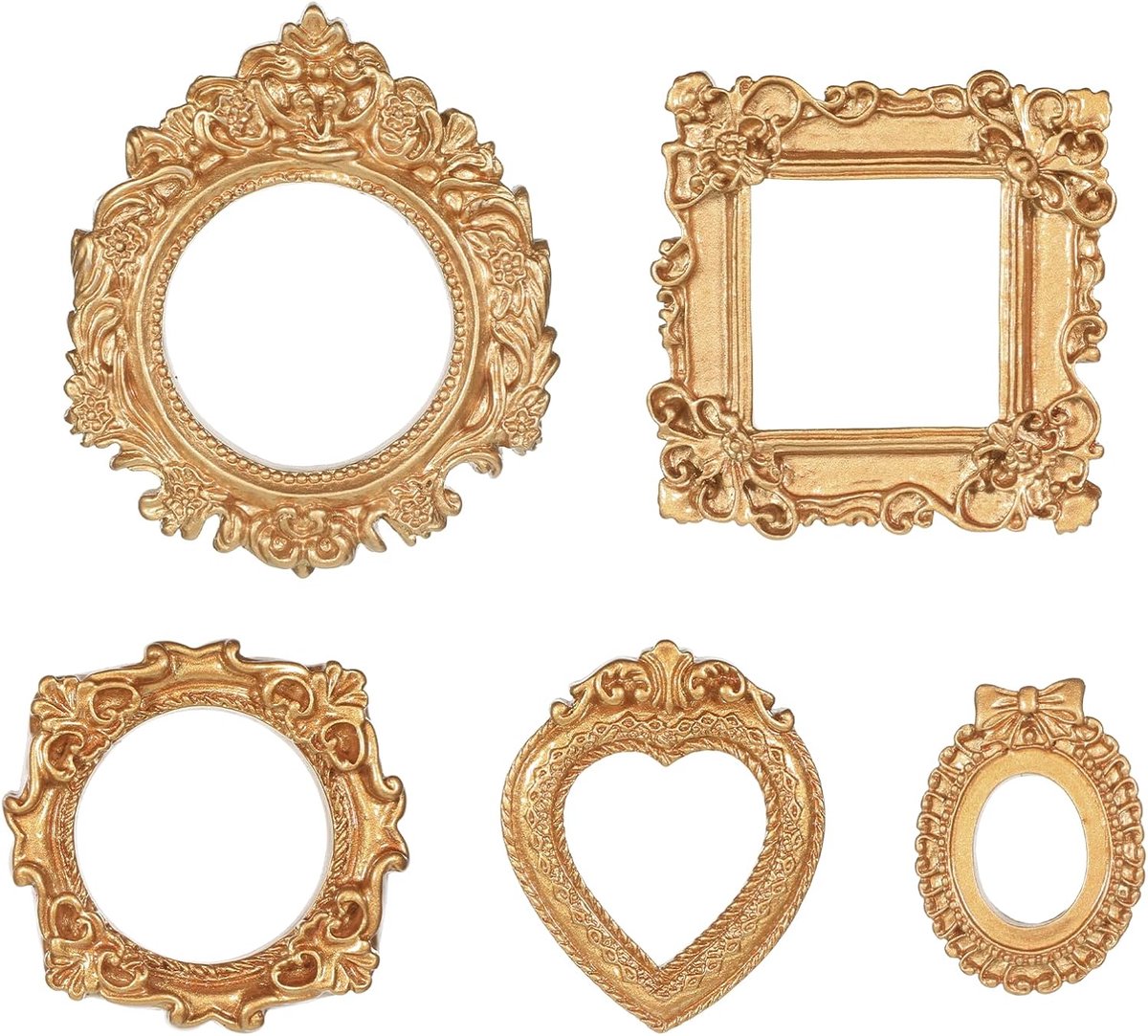 Lijsten, hars mini antieke fotolijsten, kleine fotolijst voor doe-het-zelf foto, display, muur opknoping, telefoon, sieraden