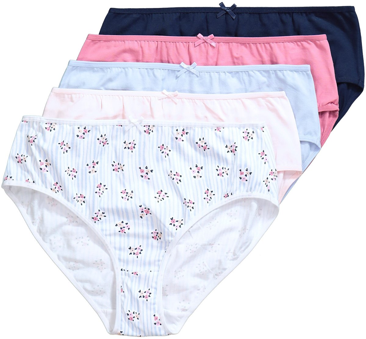 Ulla Popken - Dames - Midi-slip - Lichtblauw - Maat 62+